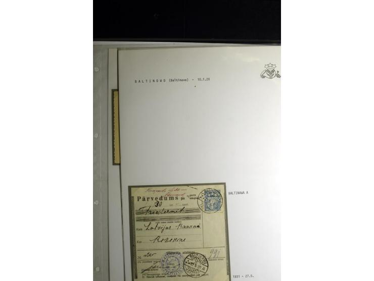 NORMSTEMPEL: AAHOF-ZVIDZIENA, umfangreiche Sammlung mit über 750 Briefen und Karten, alles sauber in 6 Alben