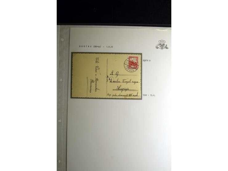 NORMSTEMPEL: AAHOF-ZVIDZIENA, umfangreiche Sammlung mit über 750 Briefen und Karten, alles sauber in 6 Alben