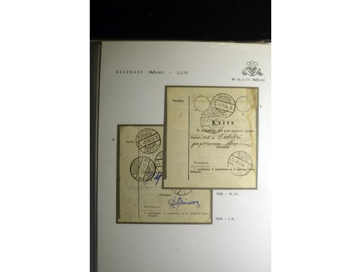 NORMSTEMPEL: AAHOF-ZVIDZIENA, umfangreiche Sammlung mit über 750 Briefen und Karten, alles sauber in 6 Alben
