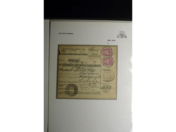 NORMSTEMPEL: AAHOF-ZVIDZIENA, umfangreiche Sammlung mit über 750 Briefen und Karten, alles sauber in 6 Alben