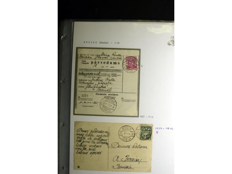 NORMSTEMPEL: AAHOF-ZVIDZIENA, umfangreiche Sammlung mit über 750 Briefen und Karten, alles sauber in 6 Alben