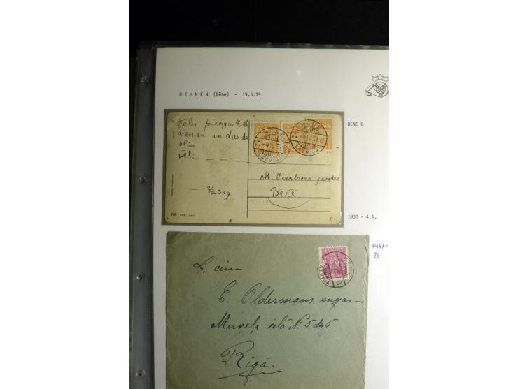 NORMSTEMPEL: AAHOF-ZVIDZIENA, umfangreiche Sammlung mit über 750 Briefen und Karten, alles sauber in 6 Alben