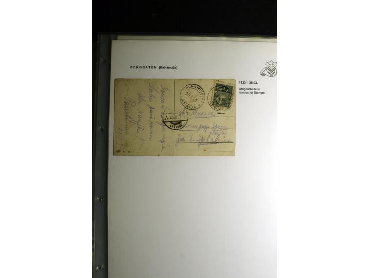 NORMSTEMPEL: AAHOF-ZVIDZIENA, umfangreiche Sammlung mit über 750 Briefen und Karten, alles sauber in 6 Alben
