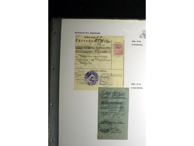 NORMSTEMPEL: AAHOF-ZVIDZIENA, umfangreiche Sammlung mit über 750 Briefen und Karten, alles sauber in 6 Alben