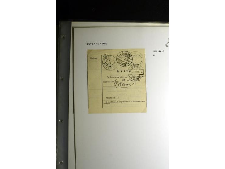 NORMSTEMPEL: AAHOF-ZVIDZIENA, umfangreiche Sammlung mit über 750 Briefen und Karten, alles sauber in 6 Alben