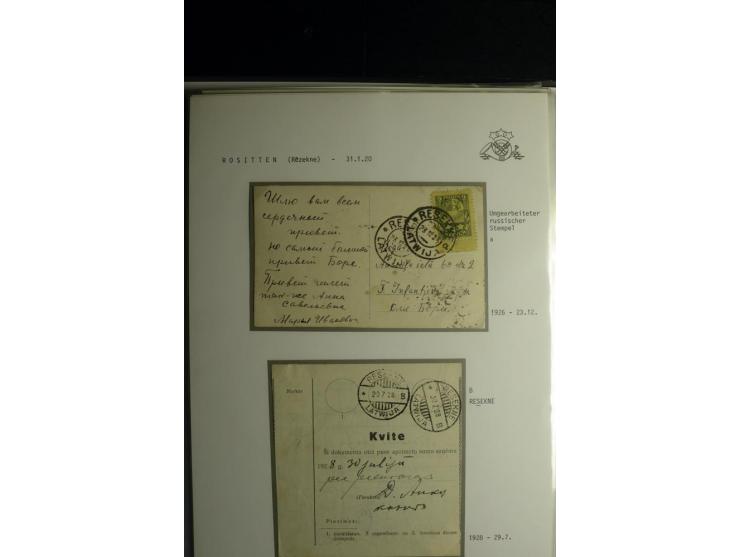 NORMSTEMPEL: AAHOF-ZVIDZIENA, umfangreiche Sammlung mit über 750 Briefen und Karten, alles sauber in 6 Alben