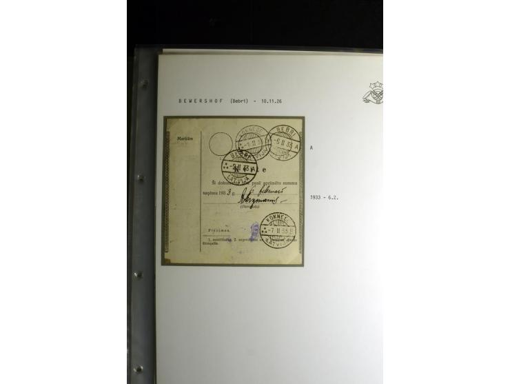 NORMSTEMPEL: AAHOF-ZVIDZIENA, umfangreiche Sammlung mit über 750 Briefen und Karten, alles sauber in 6 Alben