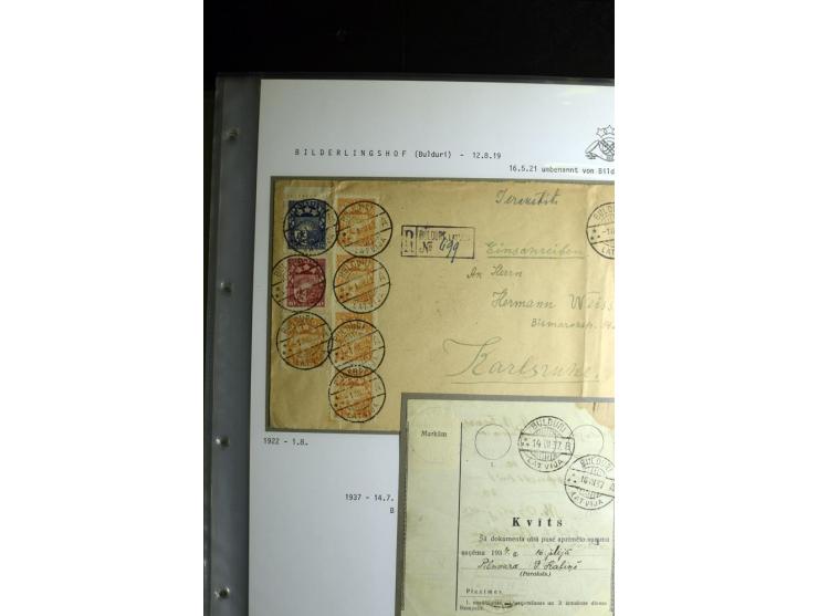 NORMSTEMPEL: AAHOF-ZVIDZIENA, umfangreiche Sammlung mit über 750 Briefen und Karten, alles sauber in 6 Alben