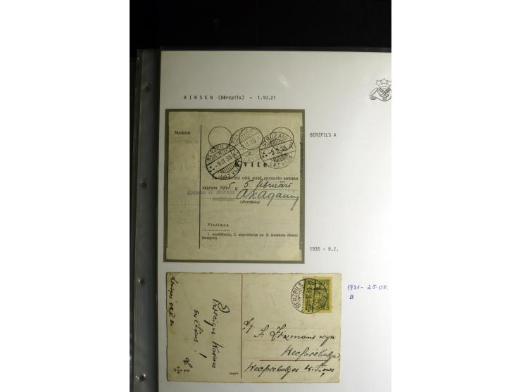 NORMSTEMPEL: AAHOF-ZVIDZIENA, umfangreiche Sammlung mit über 750 Briefen und Karten, alles sauber in 6 Alben