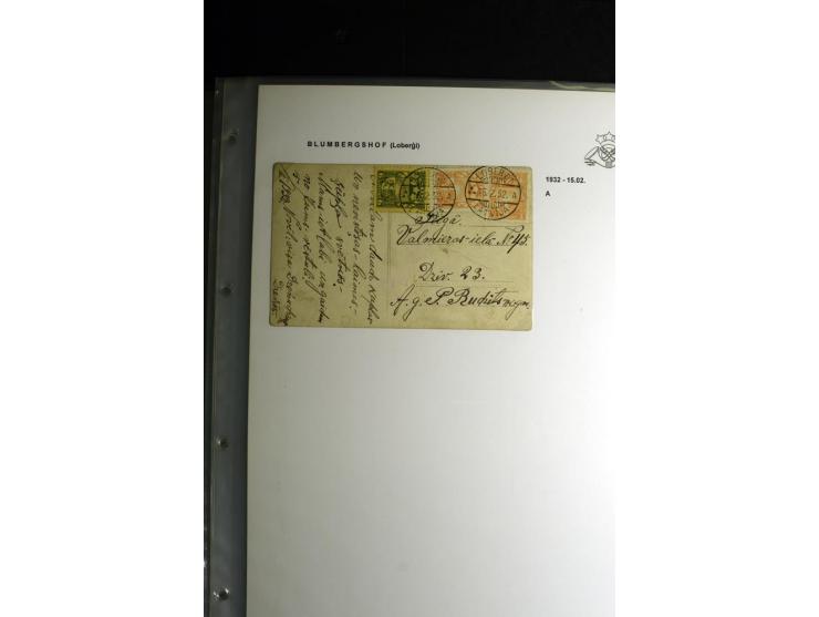 NORMSTEMPEL: AAHOF-ZVIDZIENA, umfangreiche Sammlung mit über 750 Briefen und Karten, alles sauber in 6 Alben