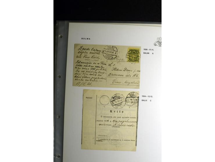 NORMSTEMPEL: AAHOF-ZVIDZIENA, umfangreiche Sammlung mit über 750 Briefen und Karten, alles sauber in 6 Alben