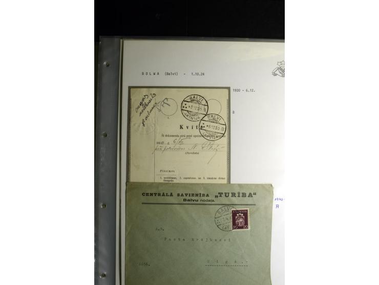 NORMSTEMPEL: AAHOF-ZVIDZIENA, umfangreiche Sammlung mit über 750 Briefen und Karten, alles sauber in 6 Alben