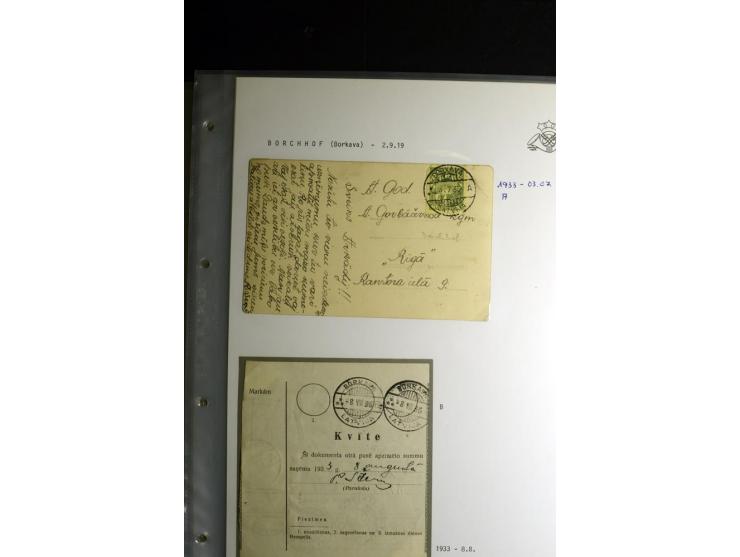NORMSTEMPEL: AAHOF-ZVIDZIENA, umfangreiche Sammlung mit über 750 Briefen und Karten, alles sauber in 6 Alben