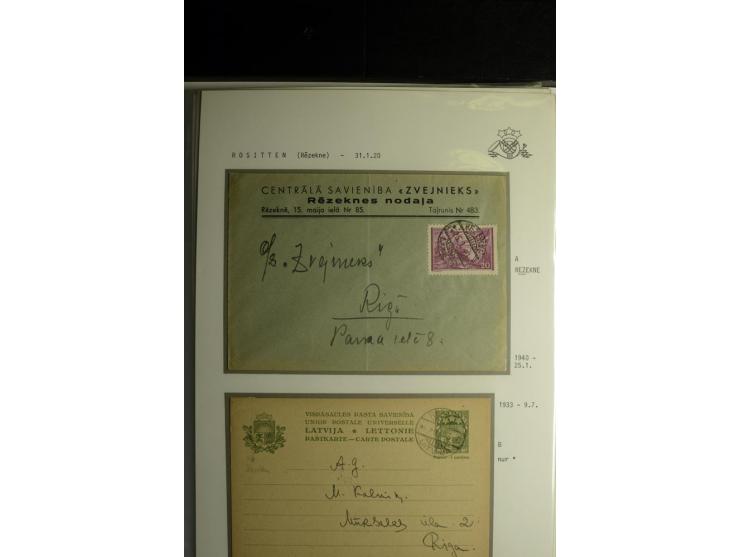 NORMSTEMPEL: AAHOF-ZVIDZIENA, umfangreiche Sammlung mit über 750 Briefen und Karten, alles sauber in 6 Alben