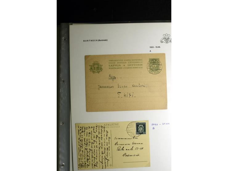 NORMSTEMPEL: AAHOF-ZVIDZIENA, umfangreiche Sammlung mit über 750 Briefen und Karten, alles sauber in 6 Alben