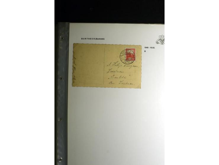 NORMSTEMPEL: AAHOF-ZVIDZIENA, umfangreiche Sammlung mit über 750 Briefen und Karten, alles sauber in 6 Alben