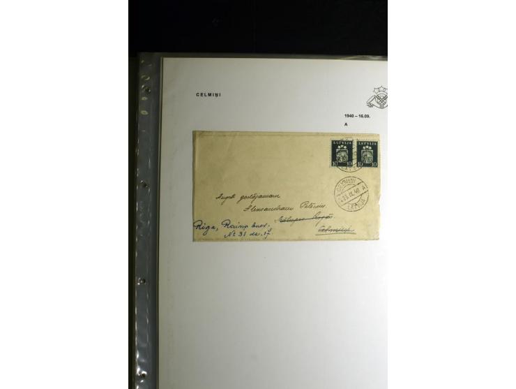 NORMSTEMPEL: AAHOF-ZVIDZIENA, umfangreiche Sammlung mit über 750 Briefen und Karten, alles sauber in 6 Alben