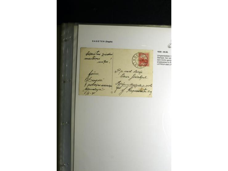 NORMSTEMPEL: AAHOF-ZVIDZIENA, umfangreiche Sammlung mit über 750 Briefen und Karten, alles sauber in 6 Alben