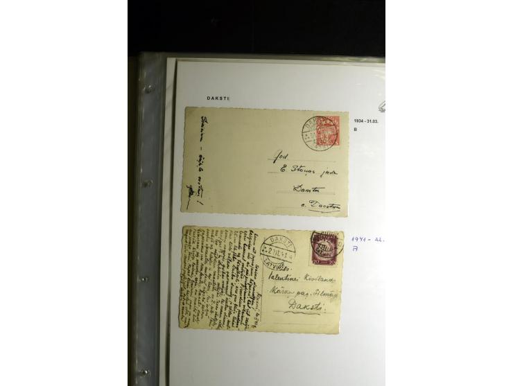 NORMSTEMPEL: AAHOF-ZVIDZIENA, umfangreiche Sammlung mit über 750 Briefen und Karten, alles sauber in 6 Alben