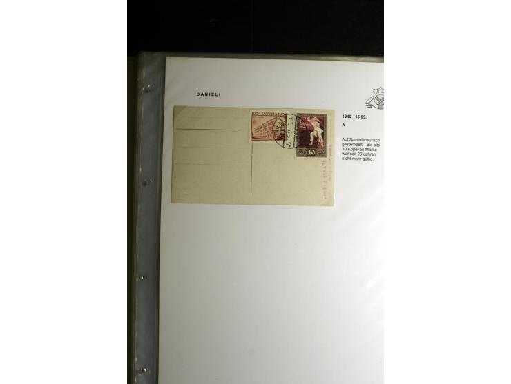 NORMSTEMPEL: AAHOF-ZVIDZIENA, umfangreiche Sammlung mit über 750 Briefen und Karten, alles sauber in 6 Alben