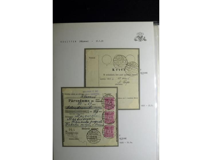 NORMSTEMPEL: AAHOF-ZVIDZIENA, umfangreiche Sammlung mit über 750 Briefen und Karten, alles sauber in 6 Alben