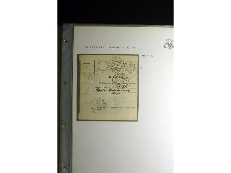 NORMSTEMPEL: AAHOF-ZVIDZIENA, umfangreiche Sammlung mit über 750 Briefen und Karten, alles sauber in 6 Alben