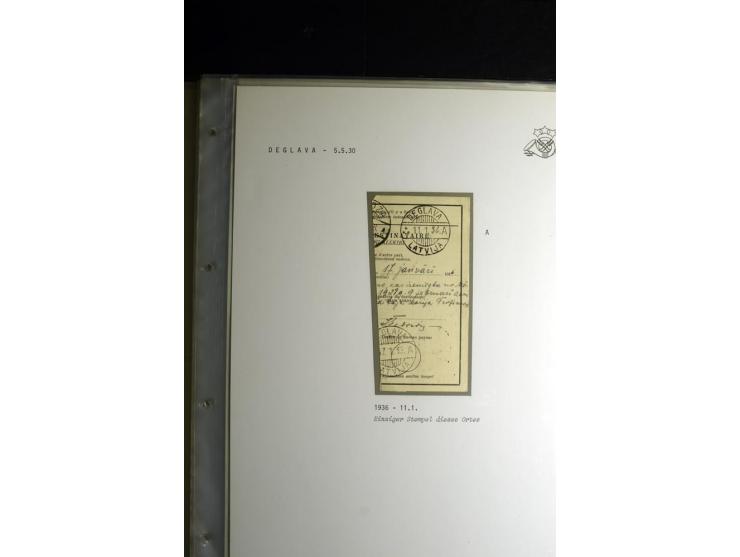 NORMSTEMPEL: AAHOF-ZVIDZIENA, umfangreiche Sammlung mit über 750 Briefen und Karten, alles sauber in 6 Alben