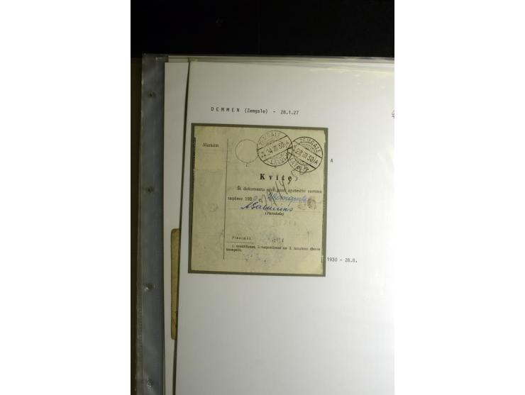 NORMSTEMPEL: AAHOF-ZVIDZIENA, umfangreiche Sammlung mit über 750 Briefen und Karten, alles sauber in 6 Alben