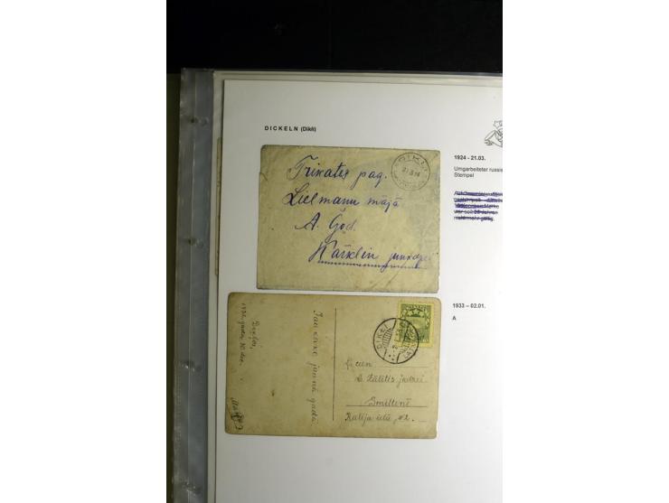 NORMSTEMPEL: AAHOF-ZVIDZIENA, umfangreiche Sammlung mit über 750 Briefen und Karten, alles sauber in 6 Alben