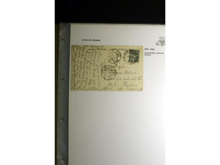 NORMSTEMPEL: AAHOF-ZVIDZIENA, umfangreiche Sammlung mit über 750 Briefen und Karten, alles sauber in 6 Alben