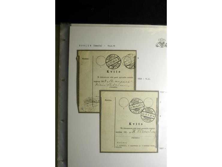 NORMSTEMPEL: AAHOF-ZVIDZIENA, umfangreiche Sammlung mit über 750 Briefen und Karten, alles sauber in 6 Alben
