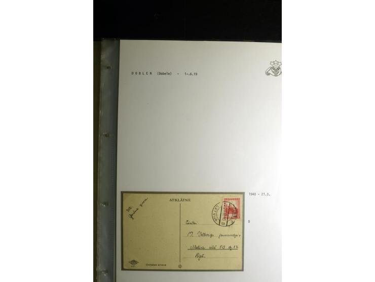 NORMSTEMPEL: AAHOF-ZVIDZIENA, umfangreiche Sammlung mit über 750 Briefen und Karten, alles sauber in 6 Alben