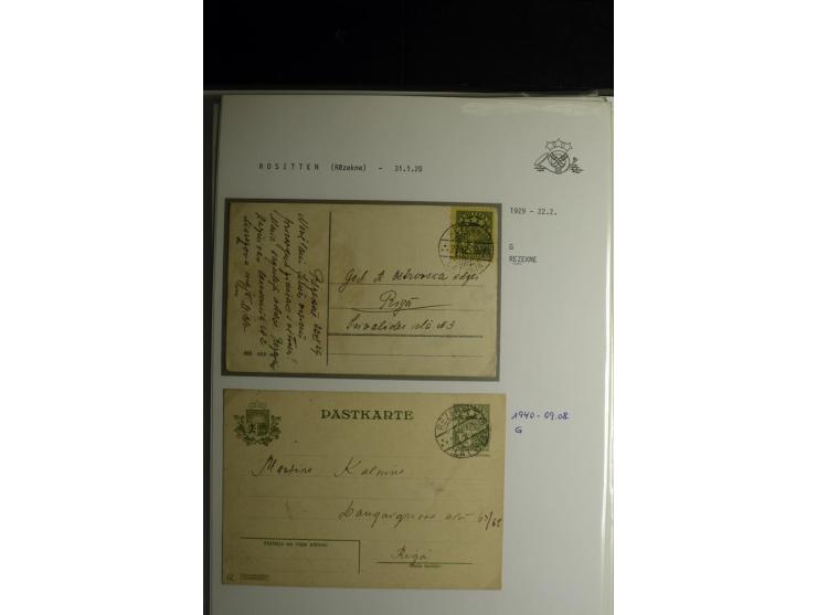 NORMSTEMPEL: AAHOF-ZVIDZIENA, umfangreiche Sammlung mit über 750 Briefen und Karten, alles sauber in 6 Alben