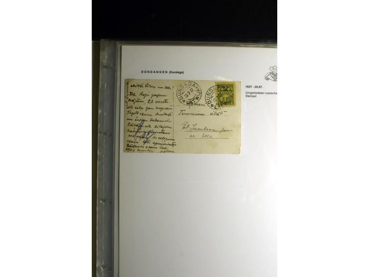 NORMSTEMPEL: AAHOF-ZVIDZIENA, umfangreiche Sammlung mit über 750 Briefen und Karten, alles sauber in 6 Alben