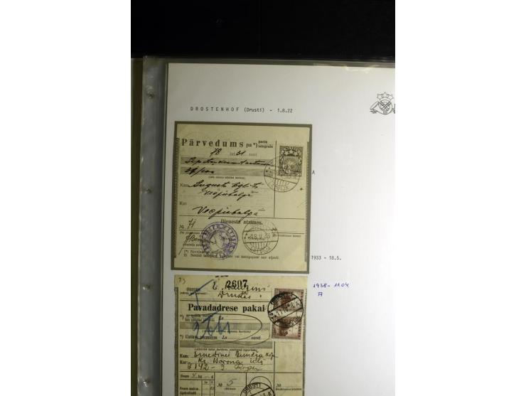 NORMSTEMPEL: AAHOF-ZVIDZIENA, umfangreiche Sammlung mit über 750 Briefen und Karten, alles sauber in 6 Alben