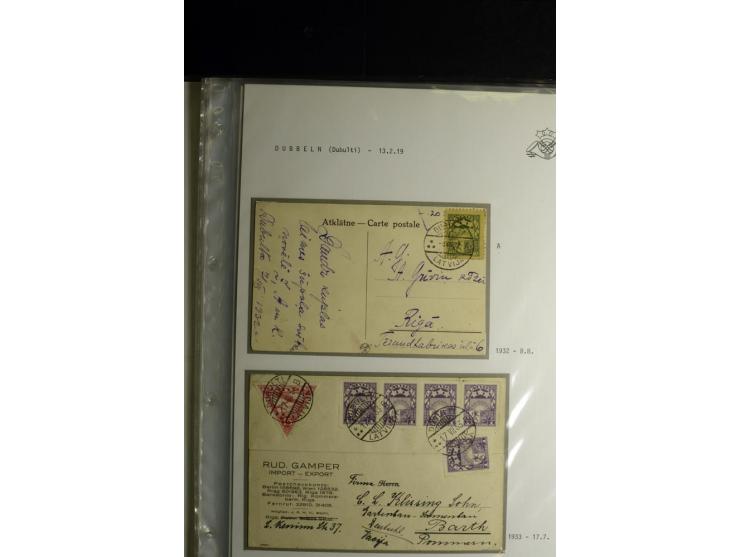 NORMSTEMPEL: AAHOF-ZVIDZIENA, umfangreiche Sammlung mit über 750 Briefen und Karten, alles sauber in 6 Alben