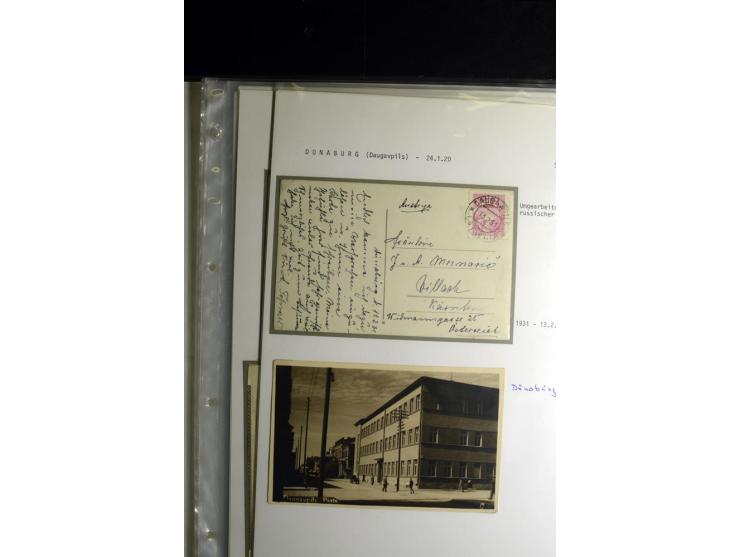 NORMSTEMPEL: AAHOF-ZVIDZIENA, umfangreiche Sammlung mit über 750 Briefen und Karten, alles sauber in 6 Alben
