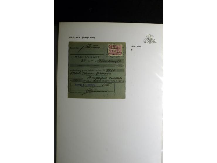 NORMSTEMPEL: AAHOF-ZVIDZIENA, umfangreiche Sammlung mit über 750 Briefen und Karten, alles sauber in 6 Alben
