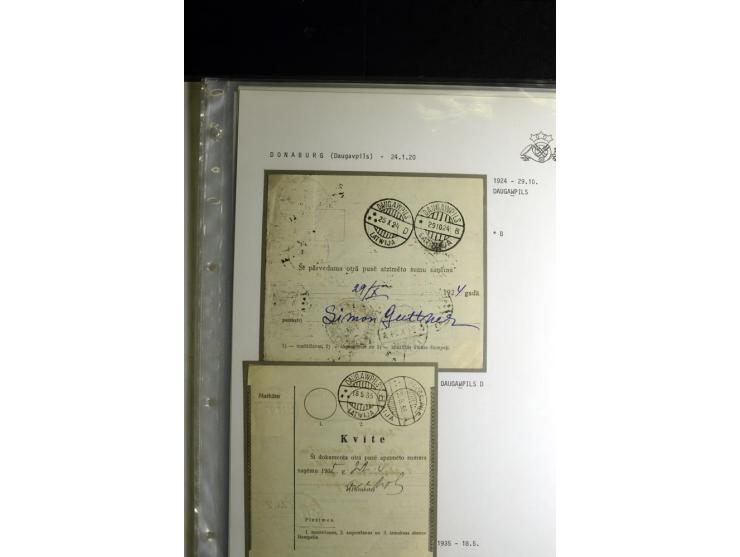 NORMSTEMPEL: AAHOF-ZVIDZIENA, umfangreiche Sammlung mit über 750 Briefen und Karten, alles sauber in 6 Alben