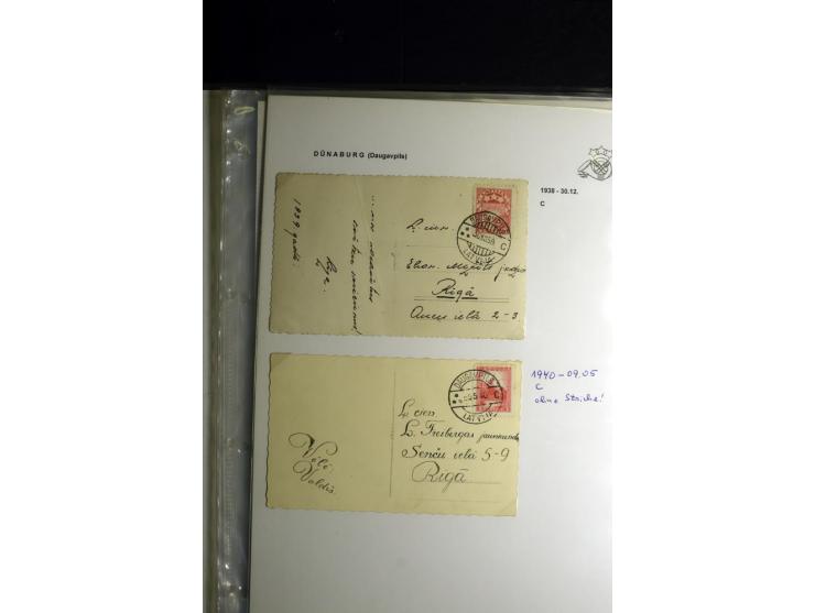 NORMSTEMPEL: AAHOF-ZVIDZIENA, umfangreiche Sammlung mit über 750 Briefen und Karten, alles sauber in 6 Alben