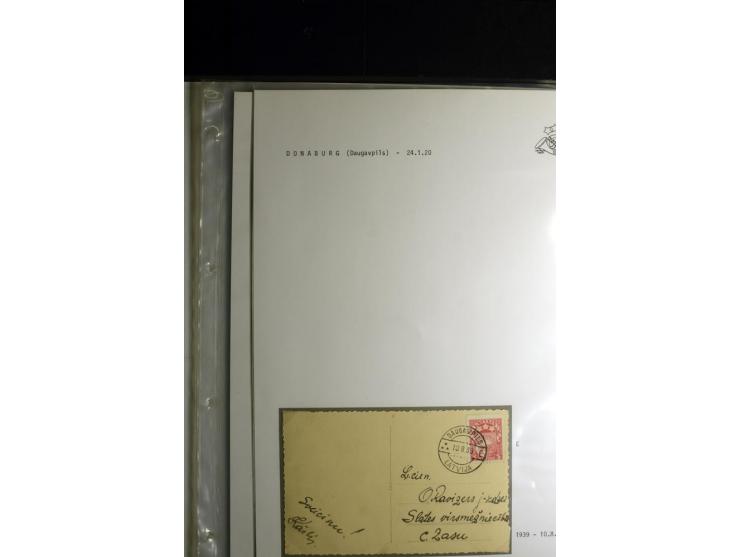 NORMSTEMPEL: AAHOF-ZVIDZIENA, umfangreiche Sammlung mit über 750 Briefen und Karten, alles sauber in 6 Alben