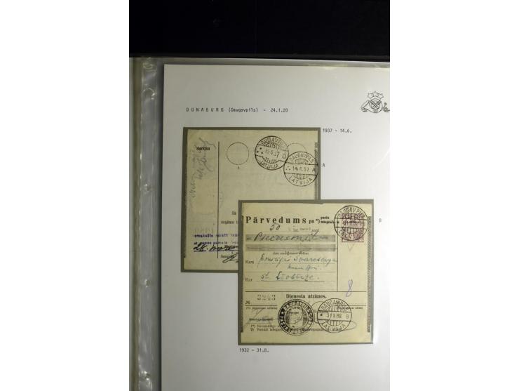 NORMSTEMPEL: AAHOF-ZVIDZIENA, umfangreiche Sammlung mit über 750 Briefen und Karten, alles sauber in 6 Alben