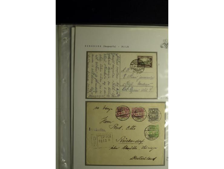 NORMSTEMPEL: AAHOF-ZVIDZIENA, umfangreiche Sammlung mit über 750 Briefen und Karten, alles sauber in 6 Alben