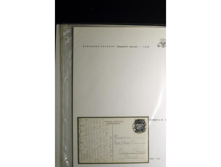 NORMSTEMPEL: AAHOF-ZVIDZIENA, umfangreiche Sammlung mit über 750 Briefen und Karten, alles sauber in 6 Alben