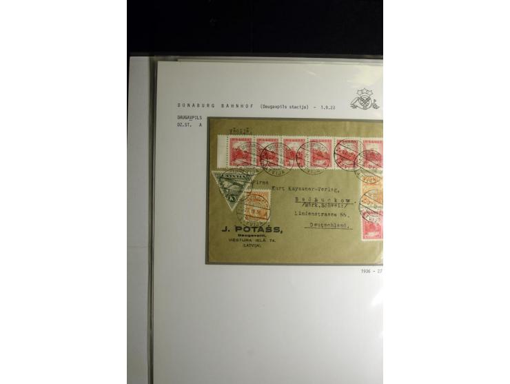 NORMSTEMPEL: AAHOF-ZVIDZIENA, umfangreiche Sammlung mit über 750 Briefen und Karten, alles sauber in 6 Alben