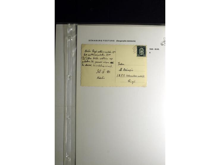 NORMSTEMPEL: AAHOF-ZVIDZIENA, umfangreiche Sammlung mit über 750 Briefen und Karten, alles sauber in 6 Alben