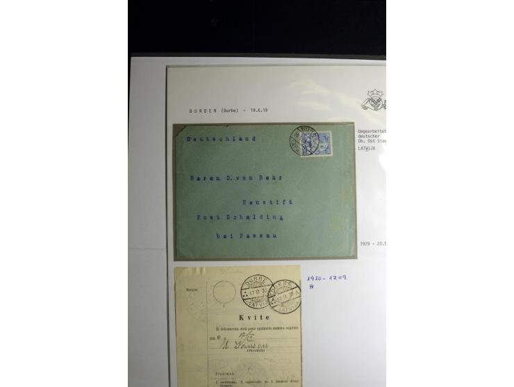 NORMSTEMPEL: AAHOF-ZVIDZIENA, umfangreiche Sammlung mit über 750 Briefen und Karten, alles sauber in 6 Alben