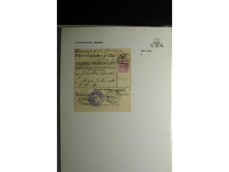 NORMSTEMPEL: AAHOF-ZVIDZIENA, umfangreiche Sammlung mit über 750 Briefen und Karten, alles sauber in 6 Alben