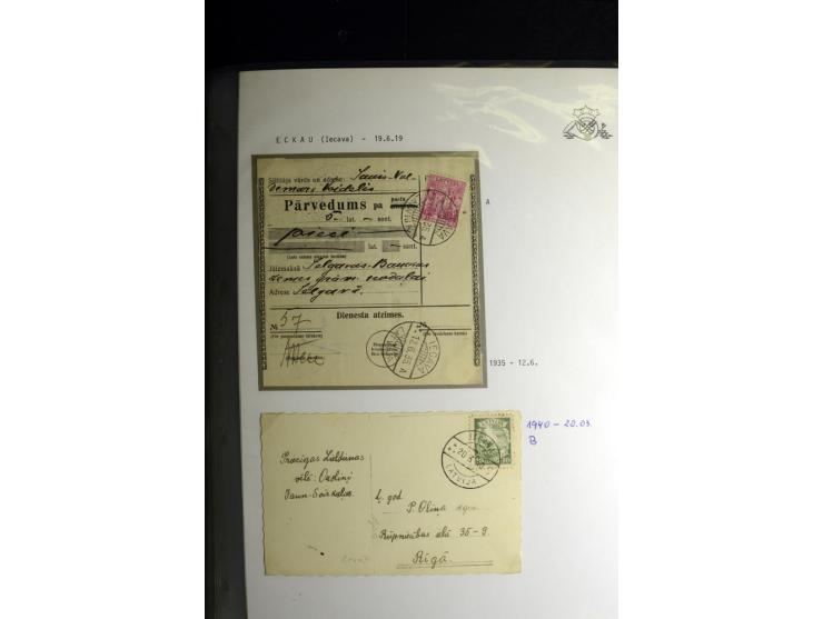 NORMSTEMPEL: AAHOF-ZVIDZIENA, umfangreiche Sammlung mit über 750 Briefen und Karten, alles sauber in 6 Alben
