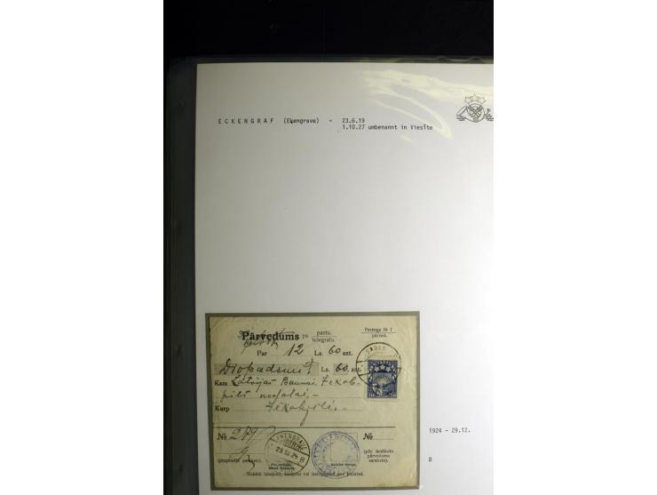 NORMSTEMPEL: AAHOF-ZVIDZIENA, umfangreiche Sammlung mit über 750 Briefen und Karten, alles sauber in 6 Alben